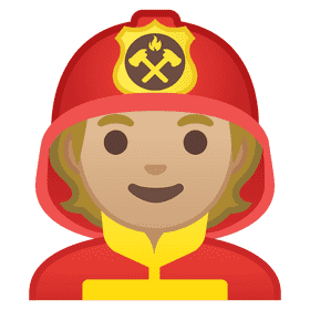 Brave Firefighter Ready for Action PNG