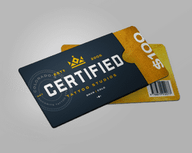 Green Card for Certified Tattoo Artist PNG