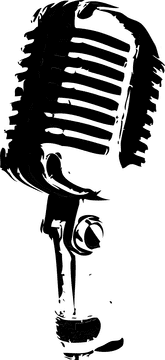 Classic Vintage Microphone Design PNG