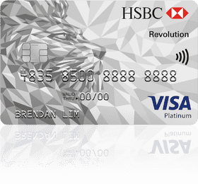HSBC Revolution Platinum Credit Card Design PNG