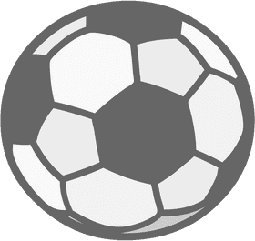Soccer Ball Design in Bold Contrast PNG