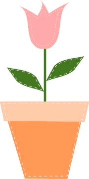 Charming Clay Pot with Delicate Bloom PNG