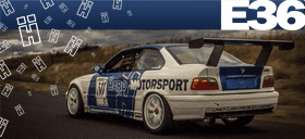 High-Performance Racing Car E36 Dream Machine PNG