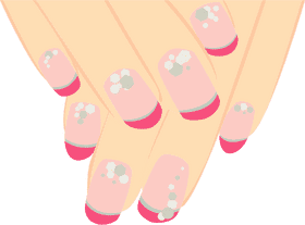 Chic Nail Polish Elegance and Sparkle PNG