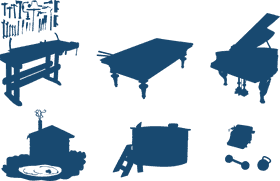 Piano Keys The Harmony of Craftsmanship and Music PNG