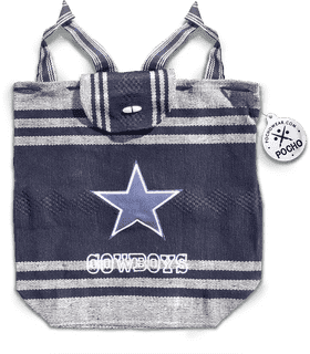 Stylish Cowboys Shopping Bag with Star Design PNG