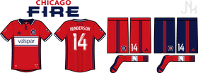 Chicago Fire Cloth Jersey Set PNG