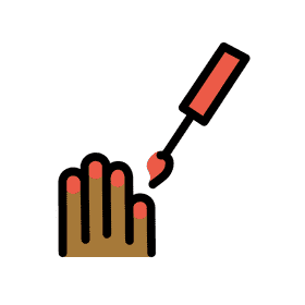 Colorful Nail Polish Application Delight PNG