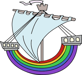 Rainbow Ferry Boat Adventure PNG