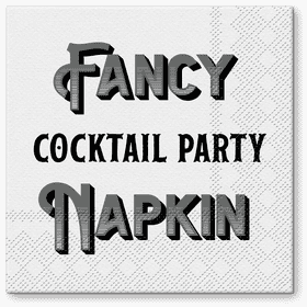 Fancy Cocktail Party Napkin Holder PNG