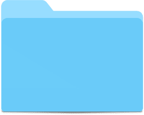 Cool Blue Folder for Organized Files PNG