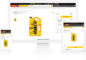 Premium Auto Part Pennzoil 5W-30 Motor Oil Quart PNG