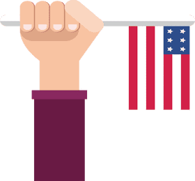 Hand Holding the Flag Confederate Symbol PNG