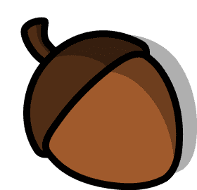 Whimsical Acorn Delight PNG