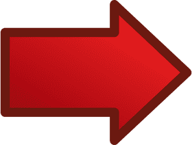 Bold Red Arrow Direction Indicator PNG