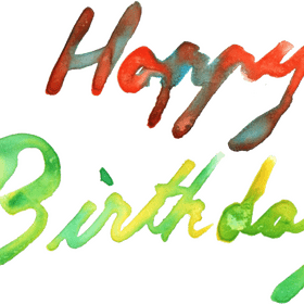 Colorful Birthday Celebration Wishes PNG