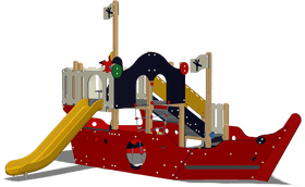 Outdoor Adventure Playground Pirate Ship PNG