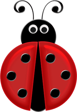 Charming Ladybug with Playful Antennae PNG