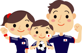 Soccer Family Cheer United in Support PNG