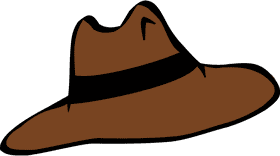 Stylish Brown Fedora Hat PNG