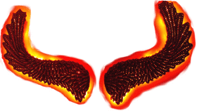 Volcano Wings of Fiery Eruption PNG