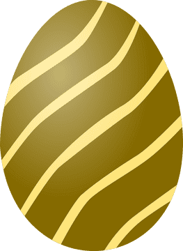 Easter Egg Delight with Stripes PNG