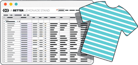 Cloth Patterns for Creative Lemonade Stand Branding PNG