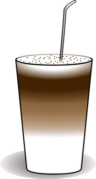 Delicate Swirls of Latte Art Creation PNG