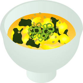 Delicious Udon Soup with Fresh Toppings PNG