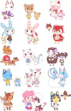 Charming Cartoon Animal Friends Collection PNG