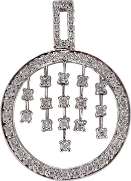 Elegant Crystal Cascade Jewelry Pendant PNG
