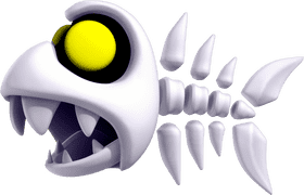 Spooky Bone Fish with Bright Eye PNG