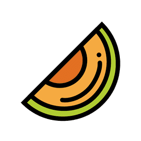 Refreshing Melon Slice Delight PNG