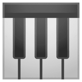 Musical Keyboard Harmony in Every Key PNG