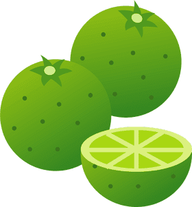 Refreshing Green Citrus Fruit Delight PNG