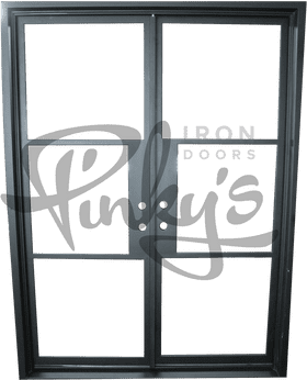 Elegant Double Door Design PNG