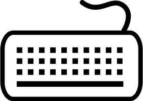 Minimalist Keyboard Design Icon PNG