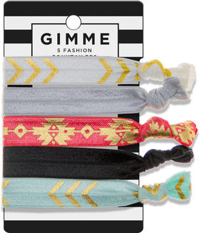 Arrow-Inspired Fashion Hair Ties Set PNG
