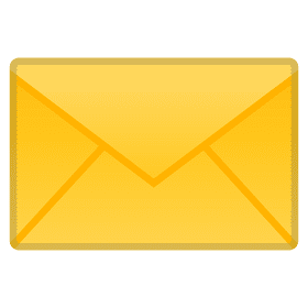 Bright Yellow Envelope Mail Design PNG