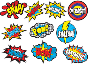 Superhero Sound Effects and Expressions PNG