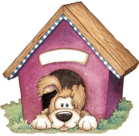 Cozy Companion The Happy Dog in the House PNG