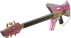 Futuristic Electric Guitar with Bold Design PNG