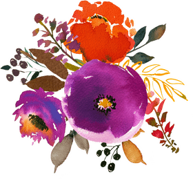 Vibrant Blossom Flower Arrangement PNG