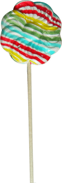 Candy Cane Swirl Lollipop Delight PNG