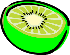 Vibrant Green Kiwi Fruit Delight PNG