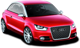 Stylish Compact Car with Audi Elegance PNG