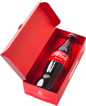Refreshing Coca-Cola Gift Box Surprise PNG
