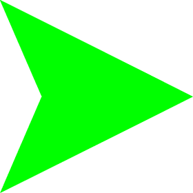 Vibrant Green Arrow of Direction PNG