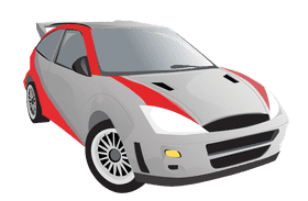 Sporty Red Accent Car Design PNG