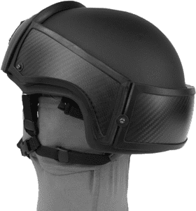 Sleek Black Motorbike Helmet with Visor PNG